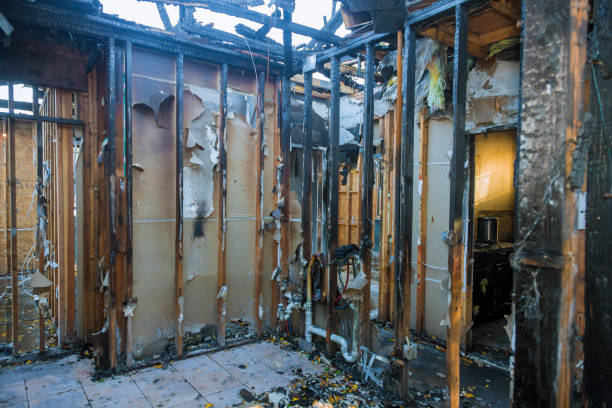 Professional Fire Damage Assessment technician working in Lumberville, PA